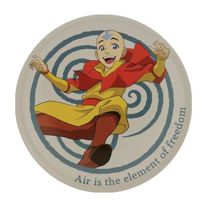 Airbender Set of 4 Embossed Metal Coasters - Loaded Dice