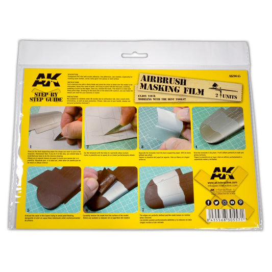 AK Interactive AK Airbrush Masking Film (2 Units) modelling brush