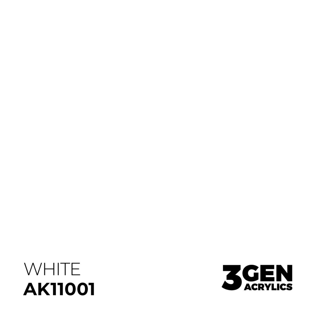 AK Interactive 3G - White 17ml (AK11001) - Loaded Dice