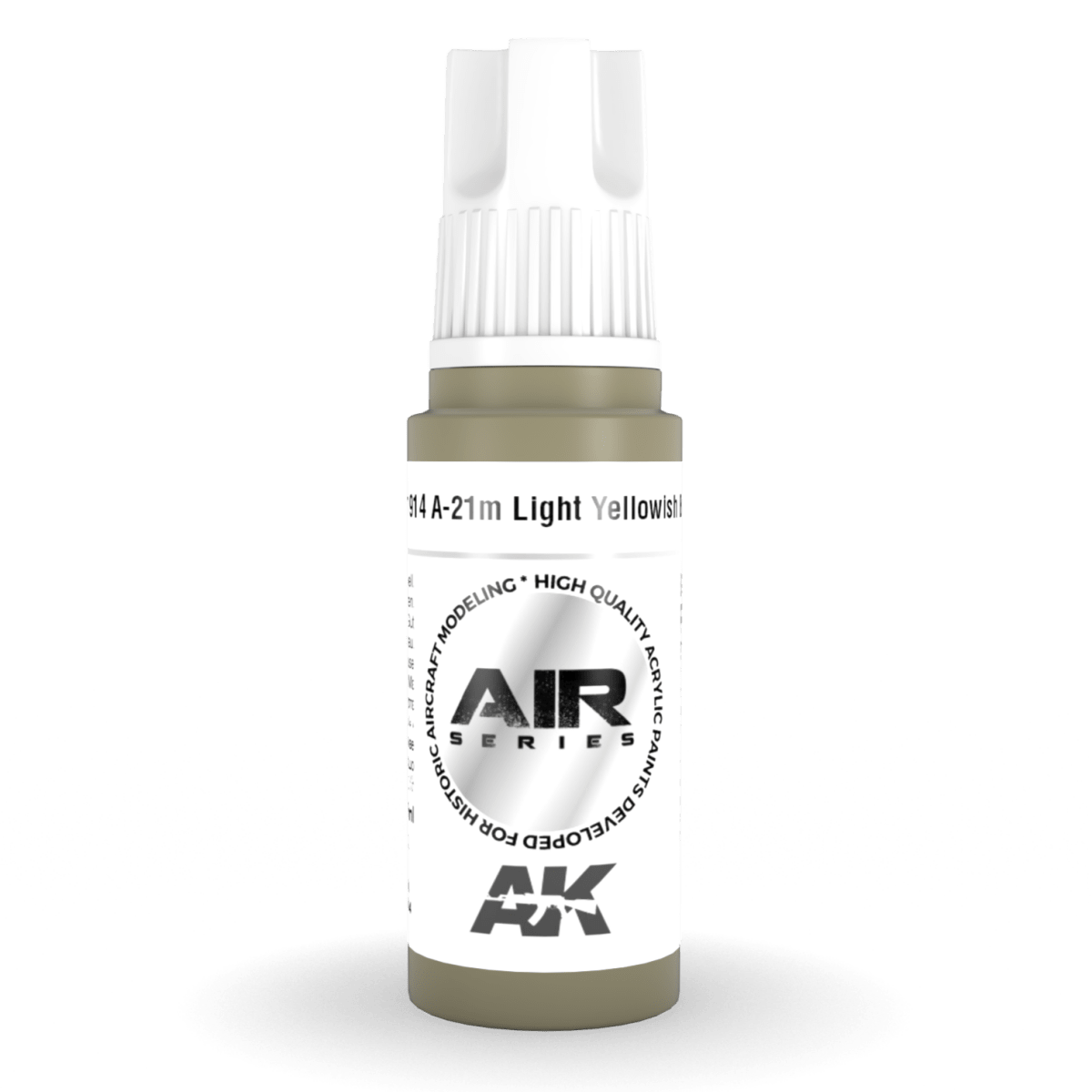 AK Interactive 3rd Generation acrylic paint A-21m Light Yellowish Brown 17ml dropper bottle