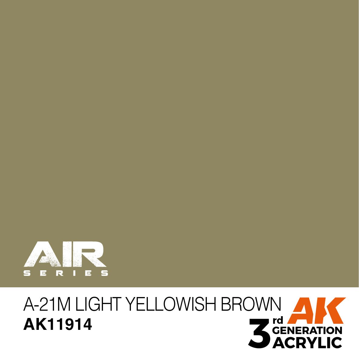 AK Interactive 3rd Gen Acrylic A-21m Light Yellowish Brown AK11914 - Loaded Dice