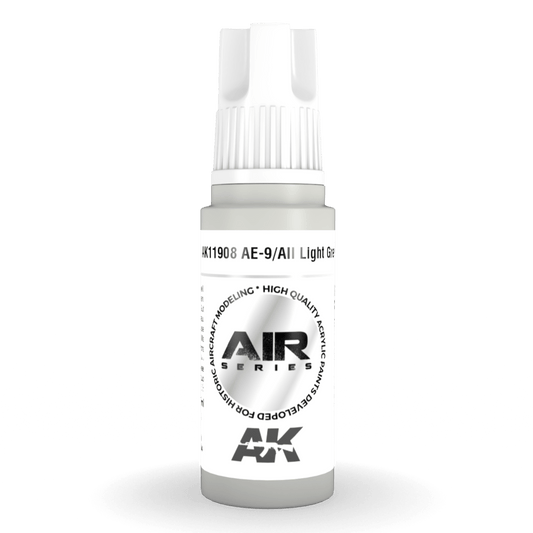 AK Interactive 3rd Generation acrylic paint AE-9/AII Light Grey 17ml dropper bottle