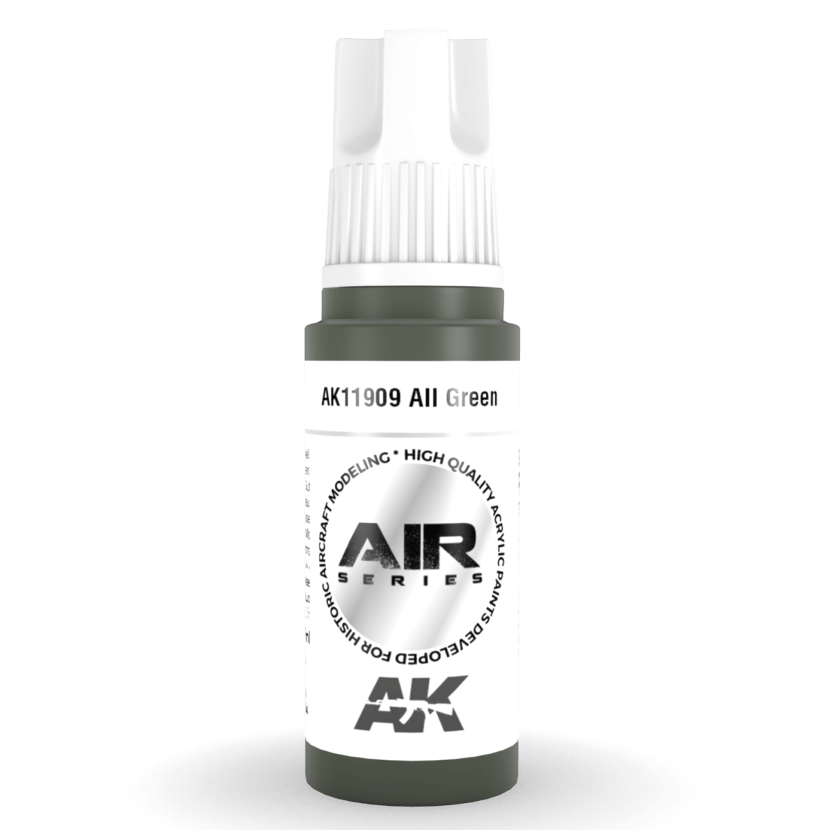 AK Interactive 3rd Generation acrylic paint AII Green 17ml dropper bottle