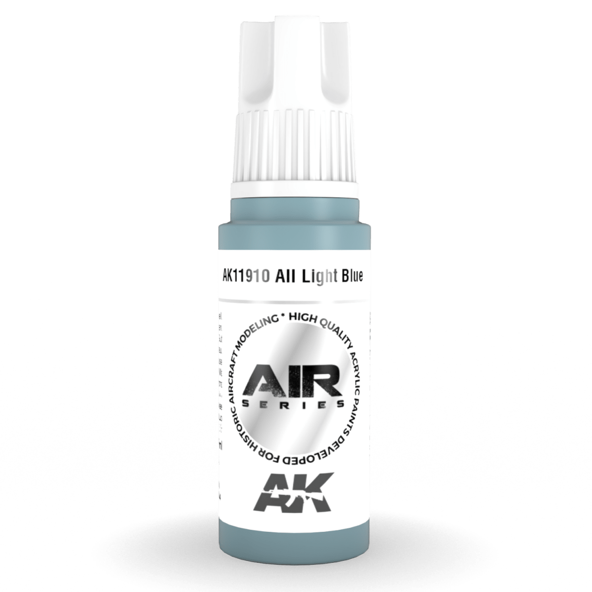 AK Interactive 3rd Generation acrylic paint AII Light Blue 17ml dropper bottle