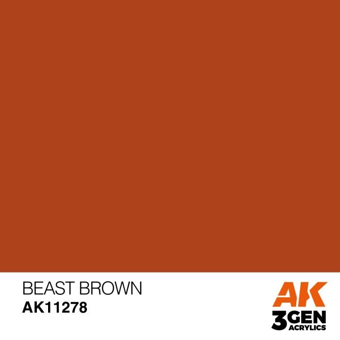 AK Interactive 3rd Gen Acrylic - Beast Brown Color Punch AK11278 - Loaded Dice