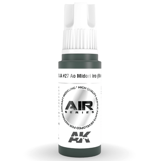 AK Interactive 3rd Generation acrylic paint IJA #27 Ao Midori Iro (Blue-Green) 17ml dropper bottle