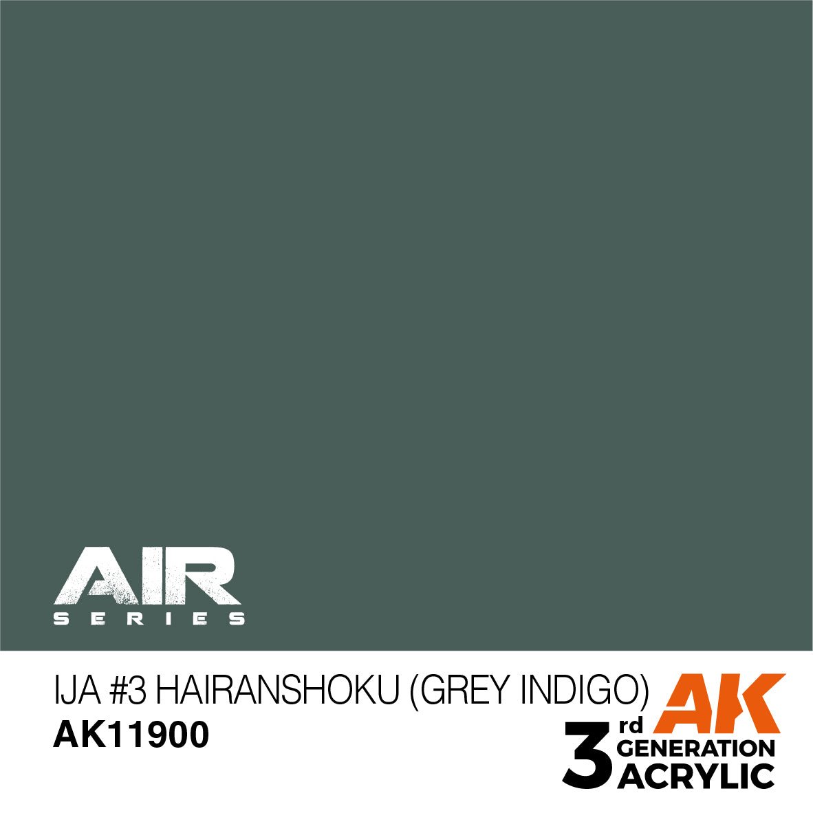 AK Interactive 3rd Gen Acrylic IJA #3 Hairanshoku (Grey Indigo) AK11900 - Loaded Dice