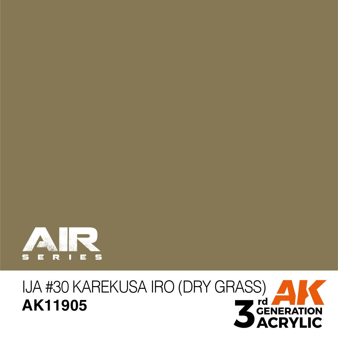AK Interactive 3rd Gen Acrylic IJA #30 Karekusa iro (Dry Grass) AK11905 - Loaded Dice
