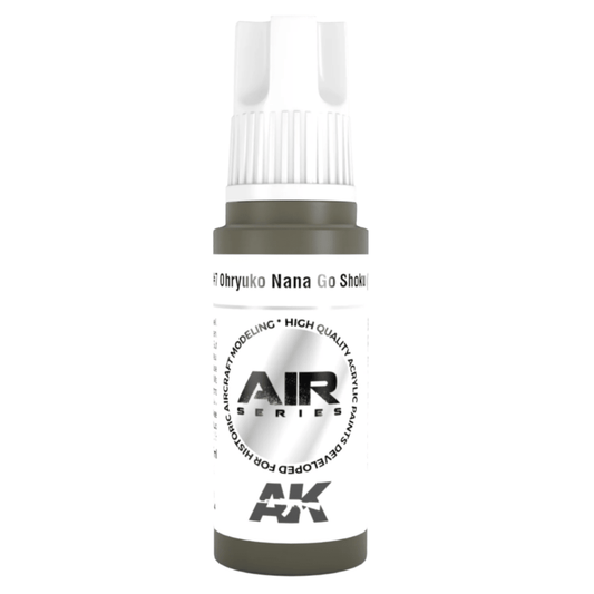 AK Interactive 3rd Generation acrylic paint IJA #7 Ohryuko Nana Go Shoku (Olive Brown) 17ml dropper bottle