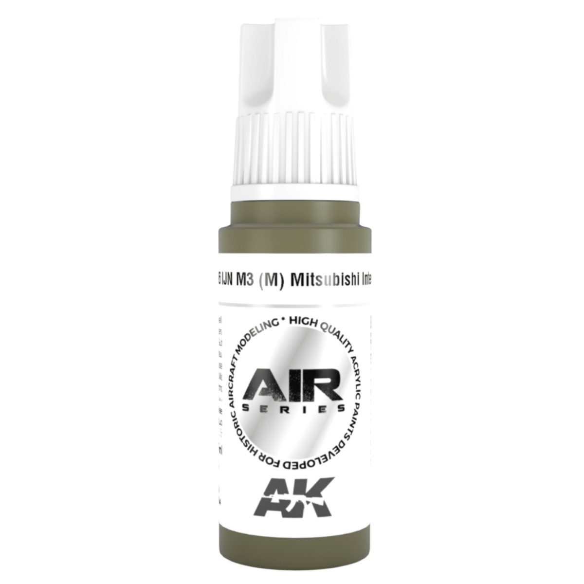 AK Interactive 3rd Generation acrylic paint IJN M3 (M) Mitsubishi Interior Green 17ml dropper bottle