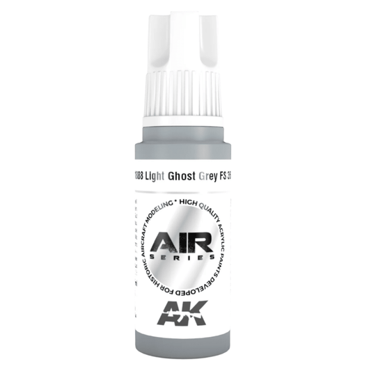 AK Interactive 3rd Generation acrylic paint Light Ghost Grey FS 36375 17ml dropper bottle