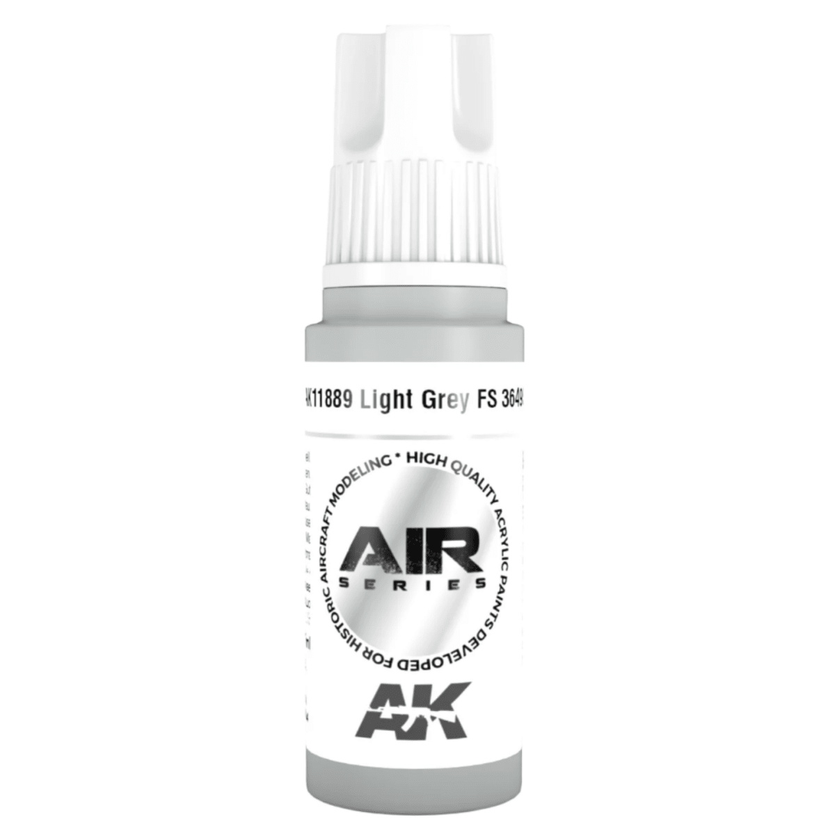 AK Interactive 3rd Generation acrylic paint Light Grey FS 36495 17ml dropper bottle