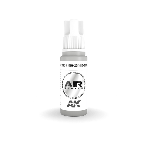 AK Interactive 3rd Generation acrylic paint MiG-25/MiG-31 Grey 17ml dropper bottle