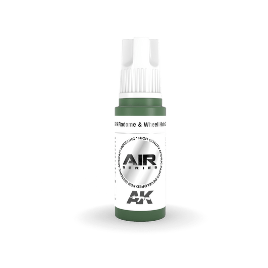 AK Interactive 3rd Generation acrylic paint Radome & Wheel Hub Green 17ml dropper bottle