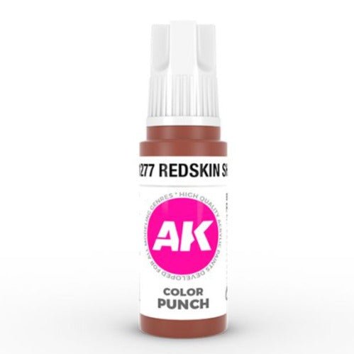 AK Interactive 3rd Generation acrylic paint Redskin Shadow Color Punch 17ml dropper bottle
