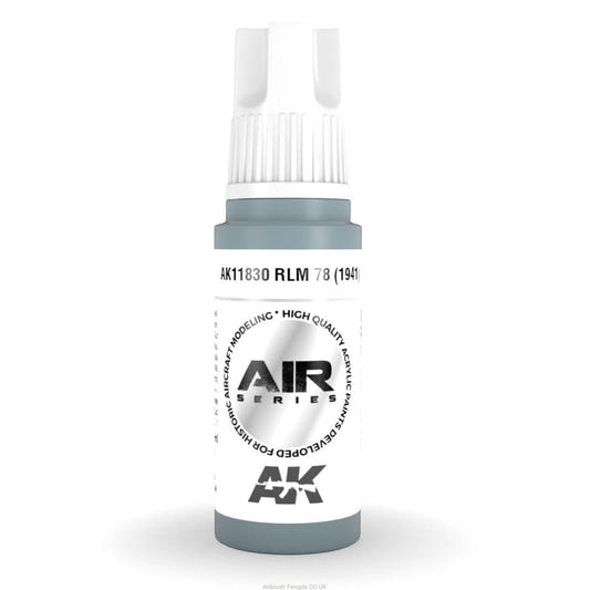 AK Interactive 3rd Generation acrylic paint RLM 78 (1941) 17ml dropper bottle