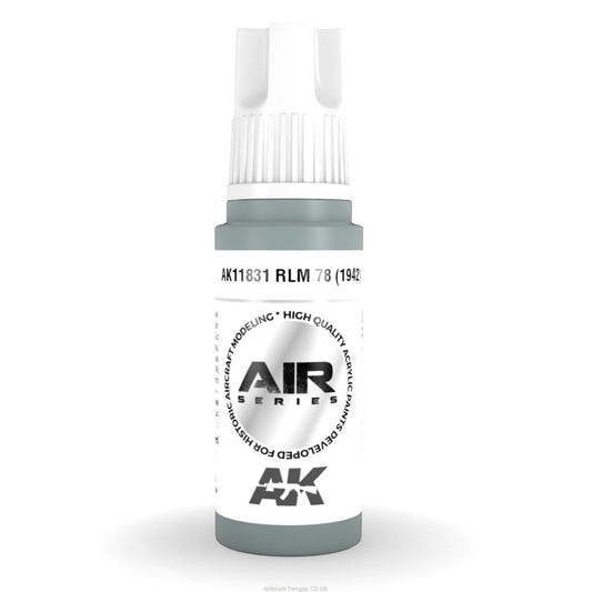 AK Interactive 3rd Generation acrylic paint RLM 78 (1942) 17ml dropper bottle