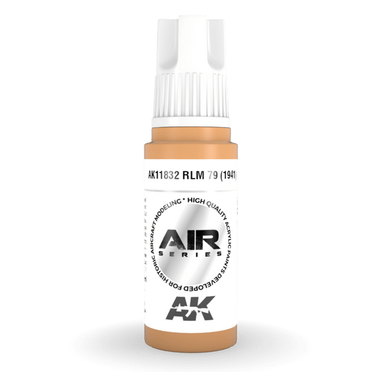 AK Interactive 3rd Generation acrylic paint RLM 79 (1941) 17ml dropper bottle