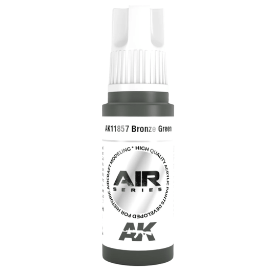 AK Interactive 3rd Generation acrylic paint Bronze Green 17ml dropper bottle