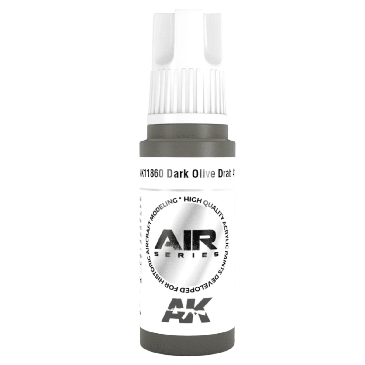 AK Interactive 3rd Generation acrylic paint Dark Olive Drab 41 17ml dropper bottle