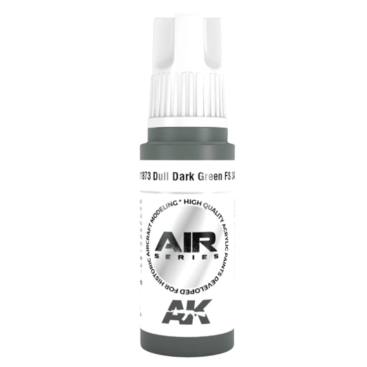 AK Interactive 3rd Generation acrylic paint Dull Dark Green FS 34092 17ml dropper bottle