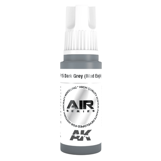 AK Interactive 3rd Generation acrylic paint F-15 Dark Grey (Mod Eagle) FS 36176 17ml dropper bottle