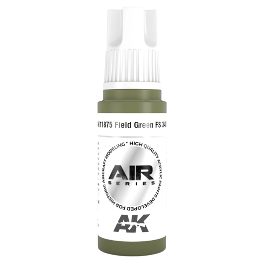 AK Interactive 3rd Generation acrylic paint Field Green FS 34097 17ml dropper bottle