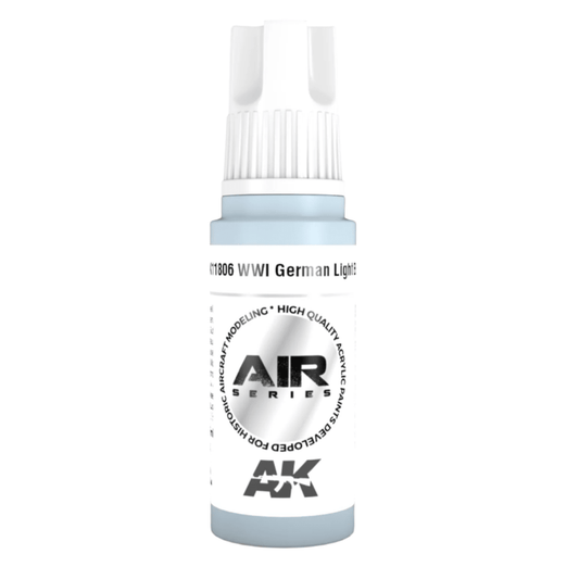 AK Interactive 3rd Generation acrylic paint German Light Blue 17ml dropper bottle