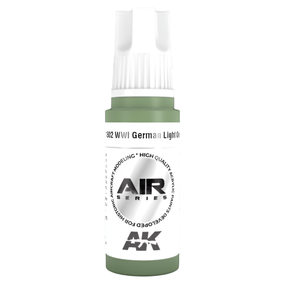 AK Interactive 3rd Generation acrylic paint German Light Green 17ml dropper bottle
