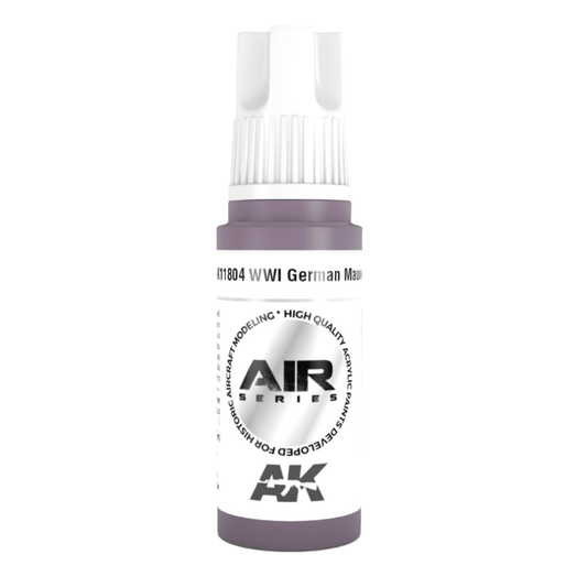 AK Interactive 3rd Generation acrylic paint German Mauve 17ml dropper bottle