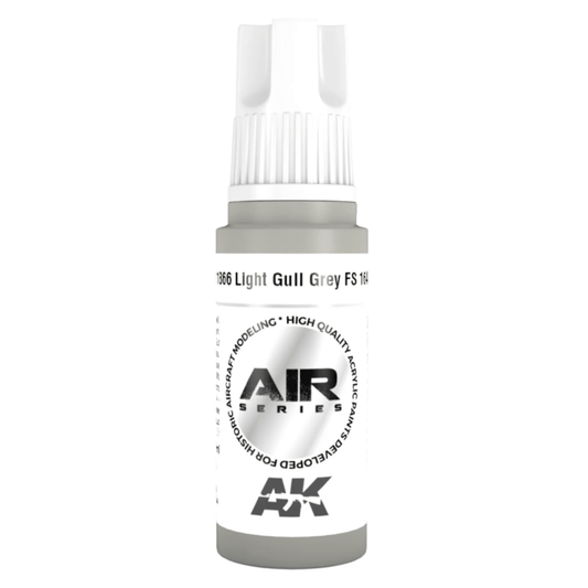 AK Interactive 3rd Generation acrylic paint Light Gull Grey FS 16440 17ml dropper bottle