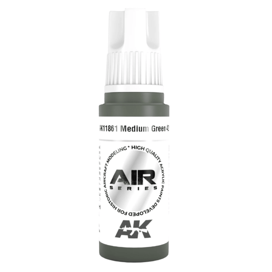 AK Interactive 3rd Generation acrylic paint Medium Green 42 17ml dropper bottle