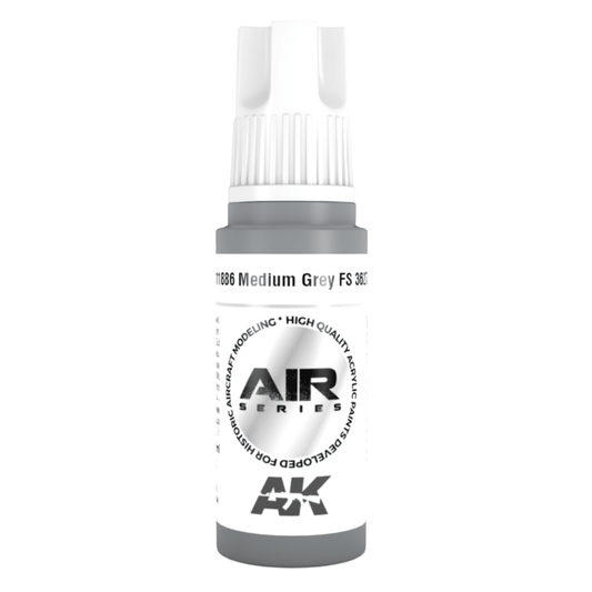 AK Interactive 3rd Generation acrylic paint Medium Grey FS 36270 17ml dropper bottle