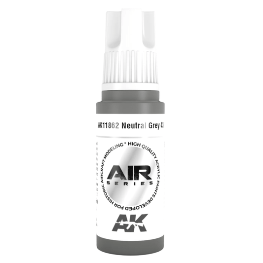 AK Interactive 3rd Generation acrylic paint Neutral Grey 43 17ml dropper bottle