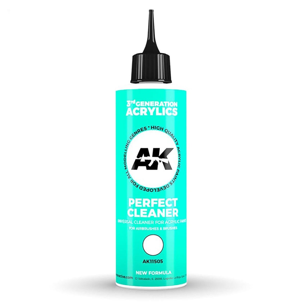 AK Interactive 3rd Generation acrylic paint Perfect Cleaner 17ml dropper bottle