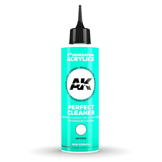 AK Interactive 3rd Generation acrylic paint Perfect Cleaner 17ml dropper bottle