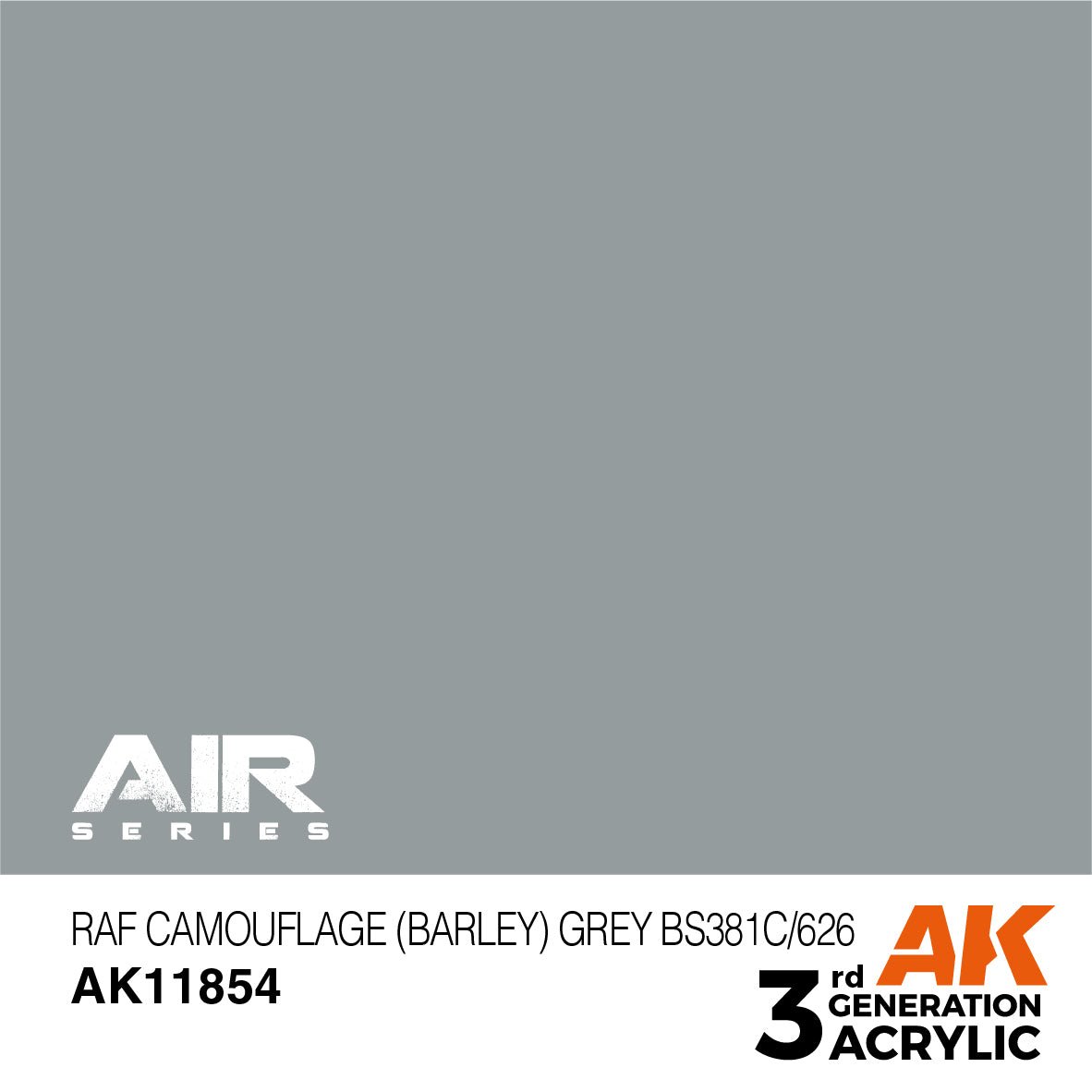 AK Interactive 3rd Gen RAF Camouflage (Barley) Grey BS381C/626 AK11854 - Loaded Dice