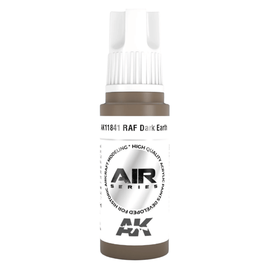 AK Interactive 3rd Generation acrylic paint RAF Dark Earth 17ml dropper bottle