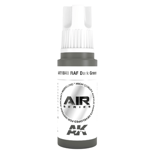 AK Interactive 3rd Generation acrylic paint RAF Dark Green 17ml dropper bottle