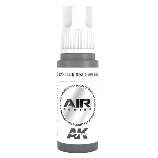 AK Interactive 3rd Generation acrylic paint RAF Dark Sea Grey BS381C/638 17ml dropper bottle