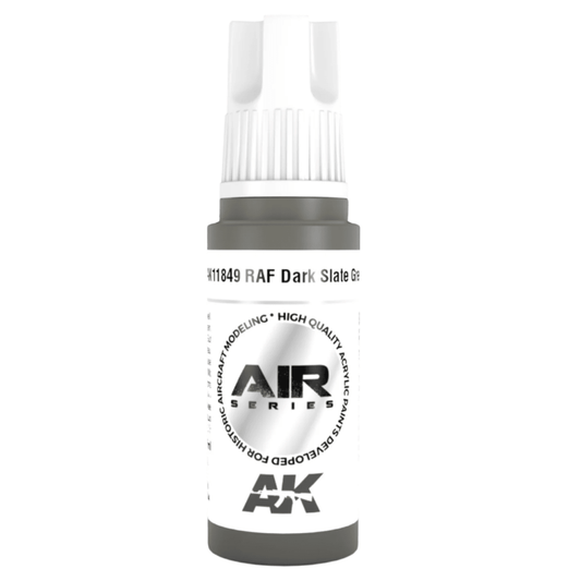 AK Interactive 3rd Generation acrylic paint RAF Dark Slate Grey 17ml dropper bottle