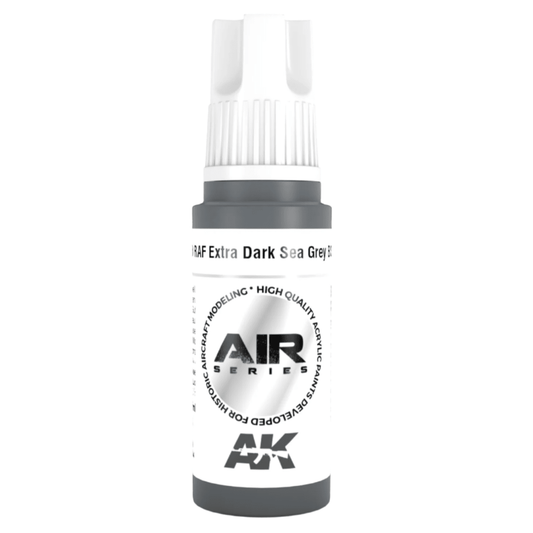 AK Interactive 3rd Generation acrylic paint RAF Extra Dark Sea Grey BS381C/640 17ml dropper bottle