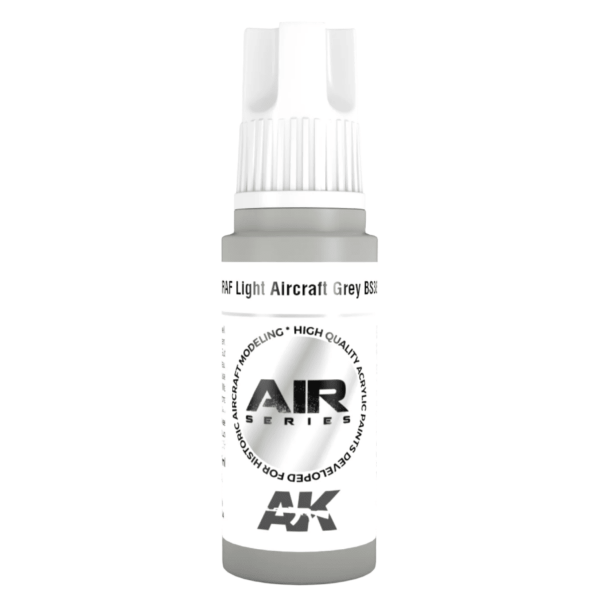 AK Interactive 3rd Generation acrylic paint RAF Light Aircraft Grey BS381C/627 17ml dropper bottle