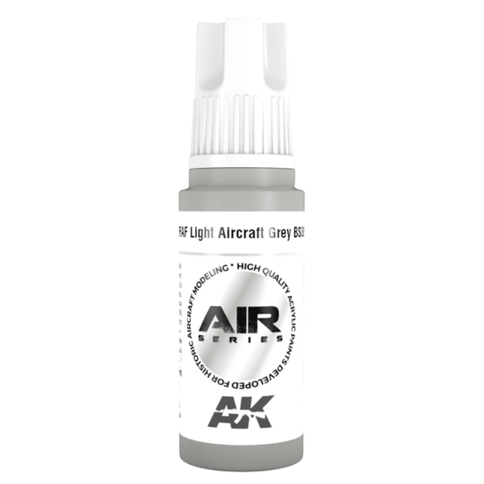 AK Interactive 3rd Generation acrylic paint RAF Light Aircraft Grey BS381C/627 17ml dropper bottle