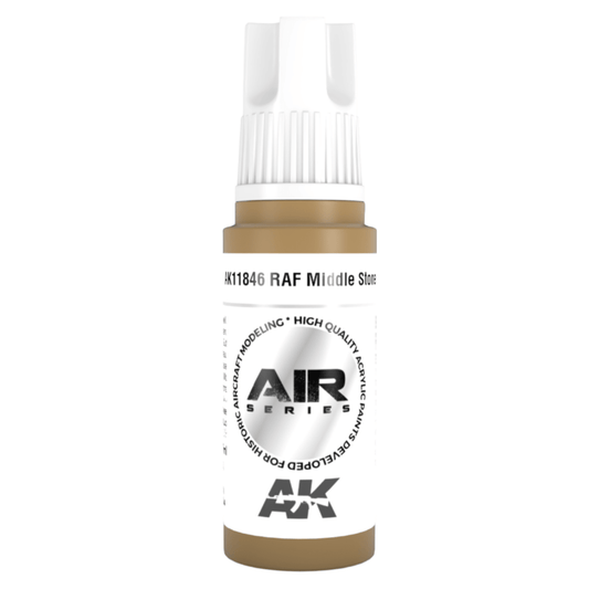 AK Interactive 3rd Generation acrylic paint RAF Middle Stone 17ml dropper bottle