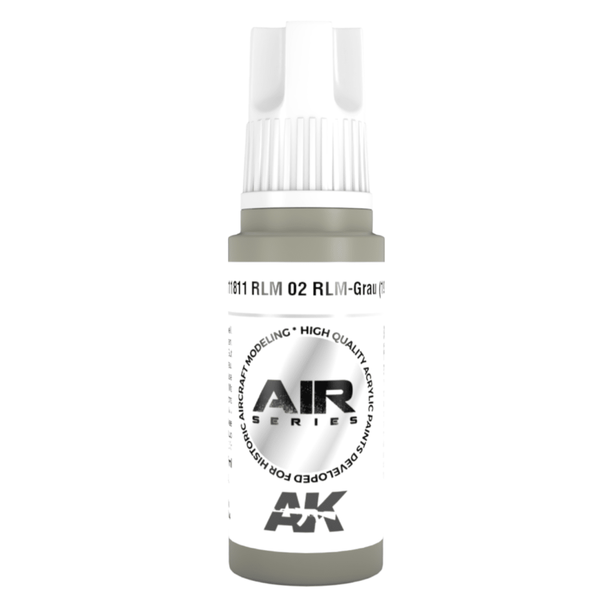 AK Interactive 3rd Generation acrylic paint RLM 02 Rlm-Grau (1938) 17ml dropper bottle