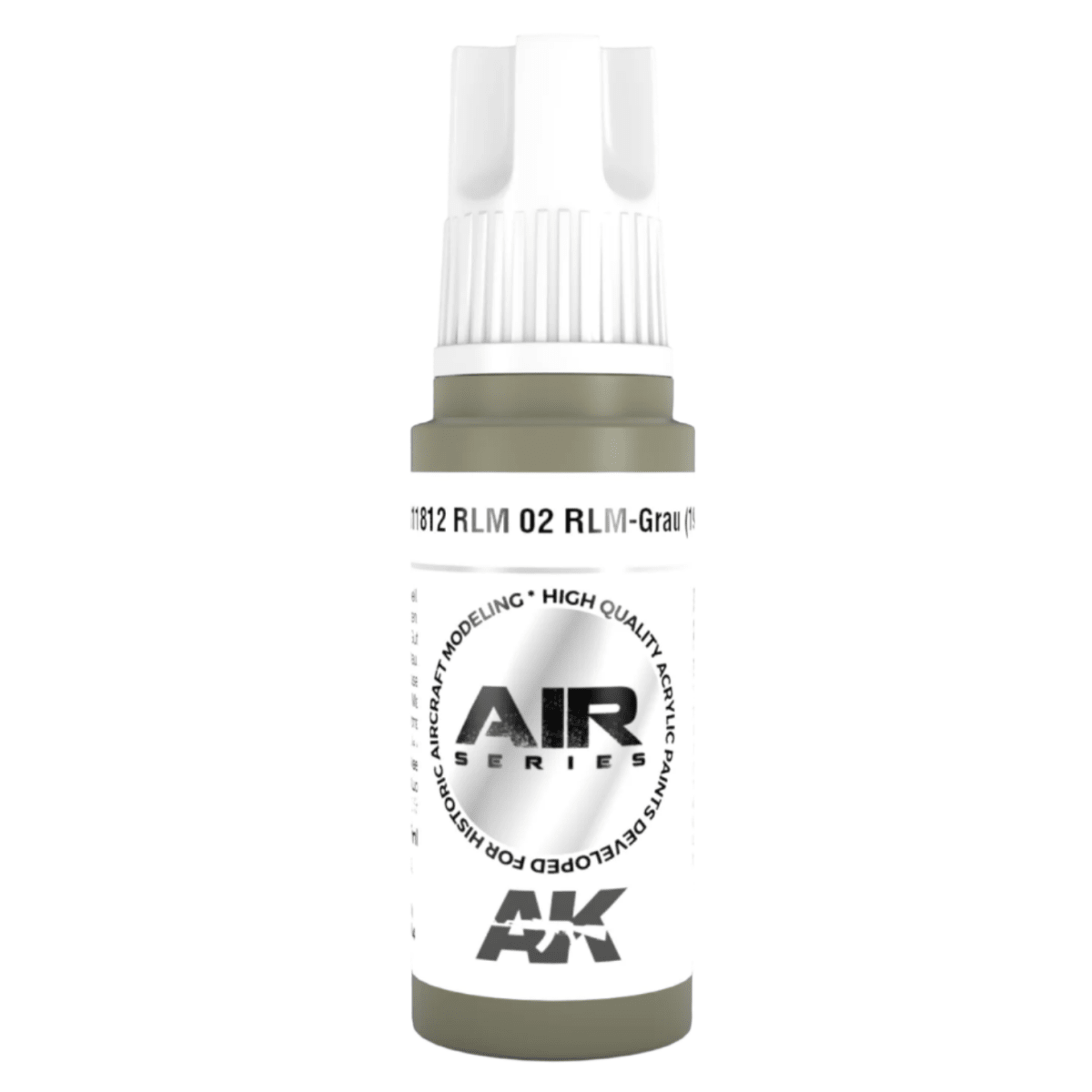AK Interactive 3rd Generation acrylic paint RLM 02 Rlm-Grau (1941) 17ml dropper bottle