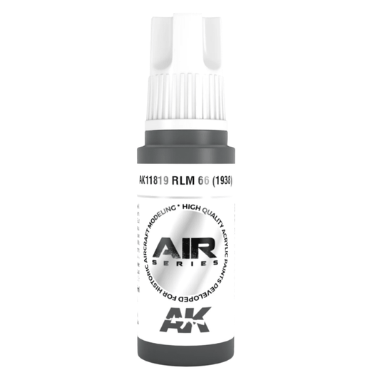 AK Interactive 3rd Generation acrylic paint RLM 66 (1938) 17ml dropper bottle