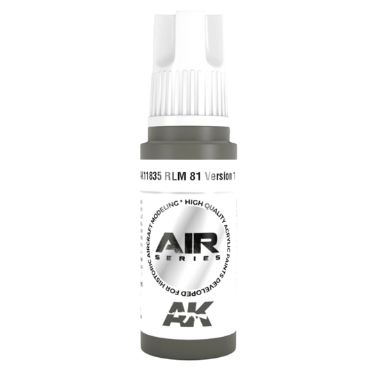 AK Interactive 3rd Generation acrylic paint RLM 81 Version 1 17ml dropper bottle