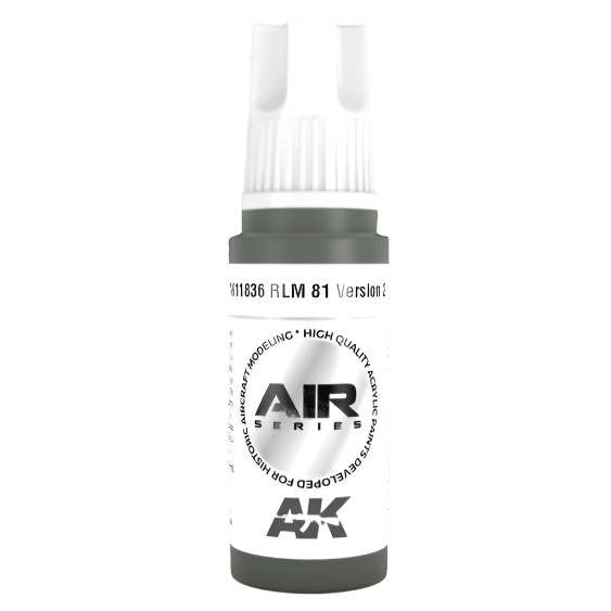 AK Interactive 3rd Generation acrylic paint RLM 81 Version 2 17ml dropper bottle